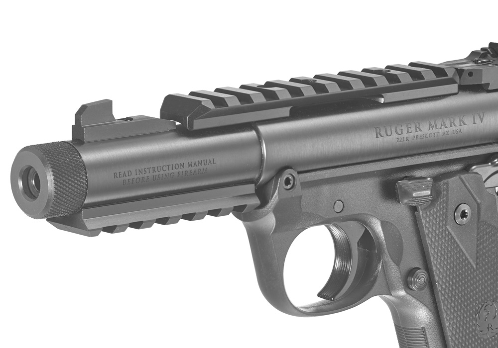 Related image of Ruger Mark Iv Tactical 22lr Pistol Picatinny Rails Top Bot...