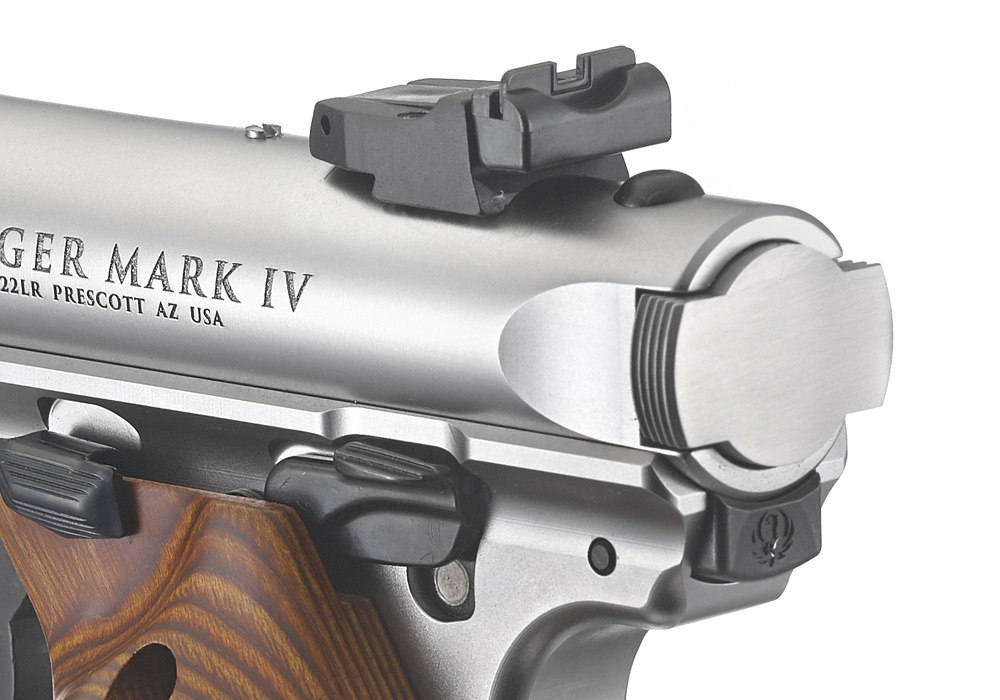 Pistolet RUGER MARK IV Compétition à Percussion Annulaire calibre 22Lr